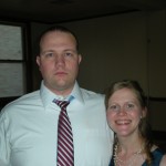 I was aiming for the whole American Gothic look, but Anna smiled and ruined it.